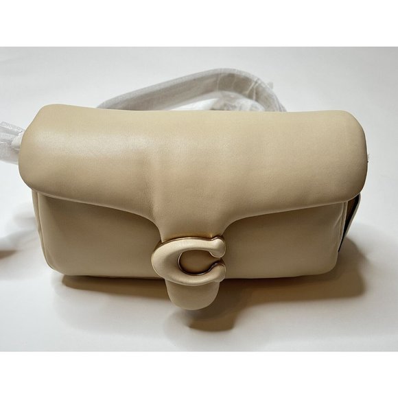 NWT $550 Coach Pillow Tabby 26 Brass Ivory C0772 Shoulder Bag Crossbody - Picture 8 of 11